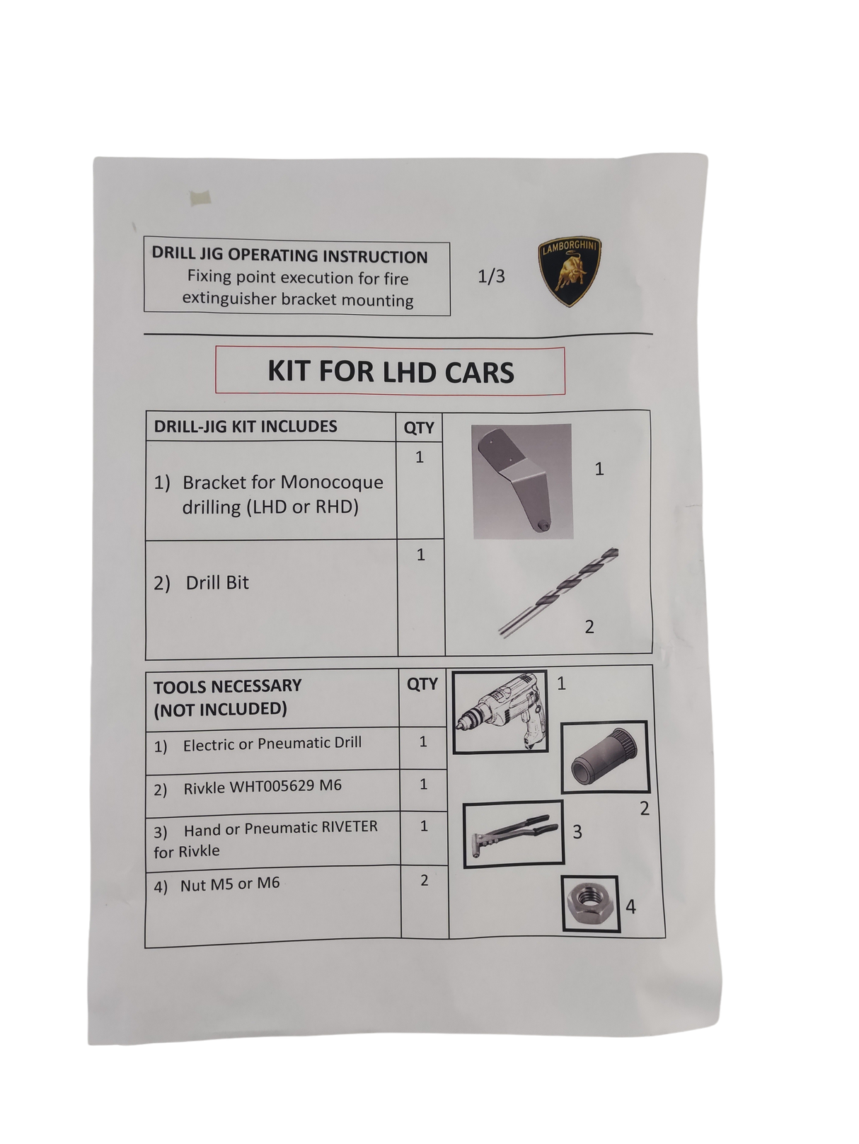 LAMBORGHINI Kit louvers huracan 4T0072195B