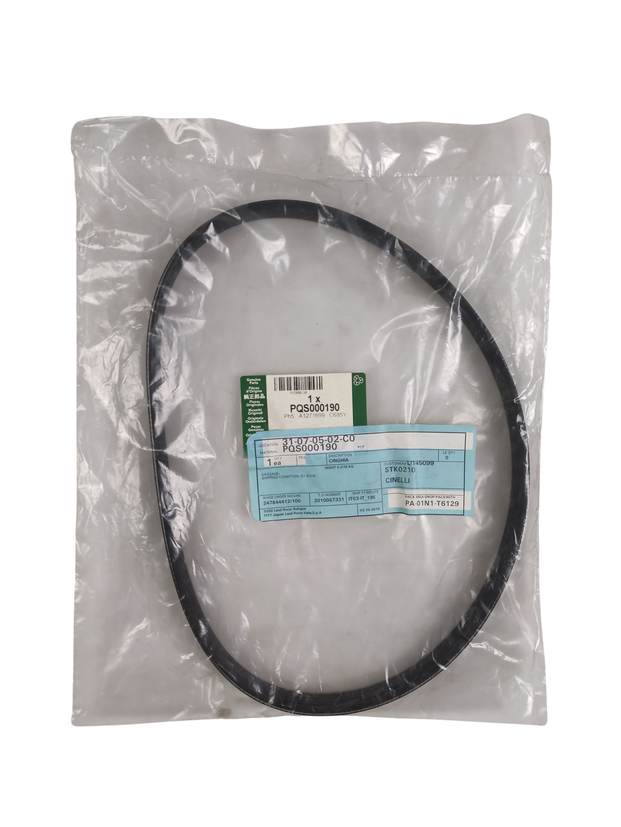 Cinghia LAND ROVER PQS000190