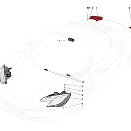 Ferrari Originale Proiettore Anteriore Destro 812845