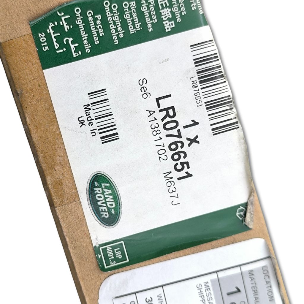 Land Rover Copertura in PVC per pannello interno portiera posteriore sinistra OEM LR076651