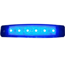 UNIVERSALE Originale Side Marker 6 LED Blu 12/24V | Fratelli Leo.